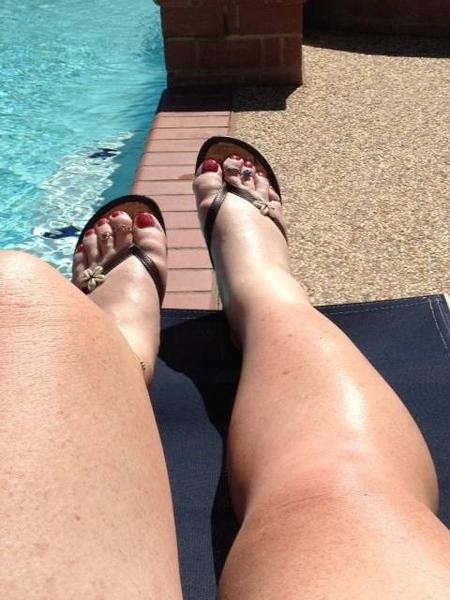 Working on my tan.