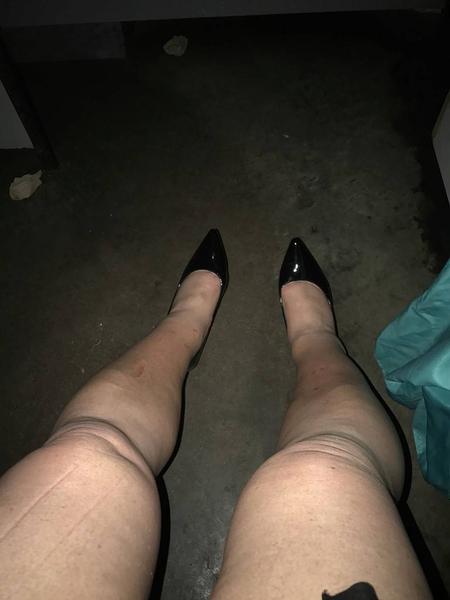 Out for the evening in my heels.